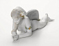 1008438 Lladro Precious Angel фарфоровая фигурка лежащего ангела — фото 1