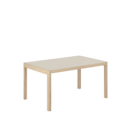 WORTAB140A02 Muuto Workshop обеденный стол прямоугольный серый линолеум 92x140 см