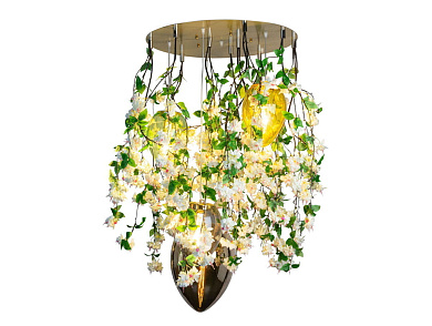 FLOWER POWER CASCADES EGGS Светодиодный хрустальный потолочный светильник VGnewtrend