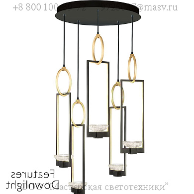 893040-31 Delphi 26.5" Round Pendant подвесной светильник, Fine Art Lamps