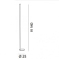 Metal Lux Index PT Led напольный светильник со стройной формой чёрный 278.701.03 — фото 1