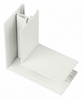 угловой L-образный соединитель для магнитного трека белого цвета для магнитного шинопровода