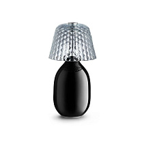 Candy light baby - lampe de table/Cristal et céramique noire