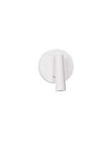 Matt White Aluminium LED 3Watt 220-240Volt 189Lm IP20 3000K Switch On/Off D:10.4 H:12.6 cm