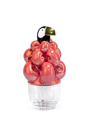 Ведёрко для льда из фарфора и хрусталя Toucan Lladro, золотой люстр 01009463