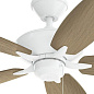 52" Renew Patio Fan Matte White уличная люстра-вентилятор 330165MWH Kichler — фото 4