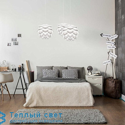 02009 X3 + 4090 Umage Silvia подвесной светильник с абажуром в форме лепестков белого цвета