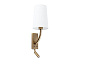 29683-19 REM OLD GOLD WALL LAMP WITH LED READER WHITE LAMPS настенный светильник Faro barcelona