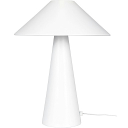 423408 Globen Lighting Cannes настольная лампа с коническим абажуром белого цвета