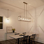 Crosby 13.75" 5 Light Linear Chandelier with Clear Glass Brushed Nickel люстра 43995NI Kichler — фото 2