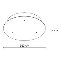 SR270RNINT, Ø230 мм, высота 40 мм, чёрный