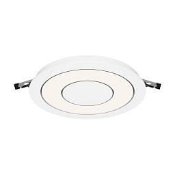 DL102-12W4K-W Maytoni Vector встраиваемый потолочный светильник белого цвета с круглой рамкой