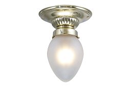 PP-88 Patinas lighting Pápa небольшой потолочный светильник из латуни с плафоном 8/11