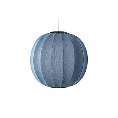 KW60 BS LED Knit-Wit Made By Hand Подвесной светильник Ø60 с синим фактурным плафоном LED