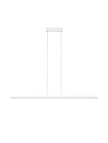 Triac Dimmable Sandy White Aluminium LED 25Watt 220-240Volt 2255Lm IP20 3000K L:159 W:3.4 H:300 cm