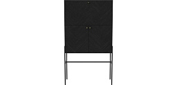 04-141-50_12769699 Bolia Luxe высокий шкаф для посуды с металлическим основанием