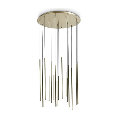 Подвесной светильник Look LED SP16 ROUND DROP D16 ON-OFF 3000K Ideal Lux 371153, латунь