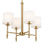 Ali 20" 4 Light Chandelier Brushed Natural Brass люстра 52504BNB Kichler — фото 6