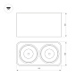 Накладной потолочный светильник Arlight SP-CUBUS-S195x100-2x8W — фото 1
