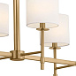 Ali 56.5" 10 Light Linear Chandelier Brushed Natural Brass люстра 52503BNB Kichler — фото 8