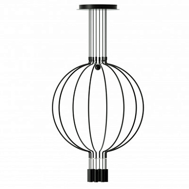 SPLIAIM8NENELED Axolight Liaison M8 SP LED средняя дизайнерская люстра чёрный