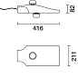 N452 Street iGuzzini Pole-mounted system - ST1 optic - Neutral White - integrated DALI - Ø 42-76mm - Ta 50C - Zhaga Up/Down