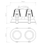 1249029 Minima Round Twin Adjustable Astro lighting регулируемый встраиваемый светильник матовый чёрный — фото 1