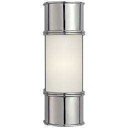 EU-CHD1551 Visual Comfort Oxford настенное бра с коротким вертикальным цилиндром и матовым стеклянным рассеивателем