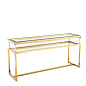 109554 Console Table Harvey sliding top gold finish таблица Eichholtz