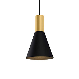 ODREY 1.4 Gold + Jet Black Wever Ducre Odrey подвесной светильник конусный черный матовый