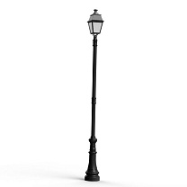 Avenue 4 N° 8; Opal PMMA Built-in LED 3000°K warm white 35W; Dark black