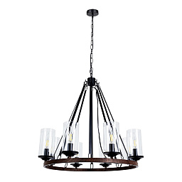A7014SP-8BK Arte Lamp DALIM подвесная люстра с восемью цилиндрическими плафонами