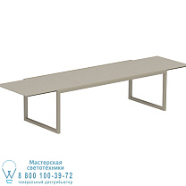 РАЗДВИЖНОЙ СТОЛ NINIX 100X240/360 РАМА ПЕСОЧНЫЙ + КЕРАМИЧЕСКИЙ ЖЕМЧУЖНО-СЕРЫЙ Royal Botania
