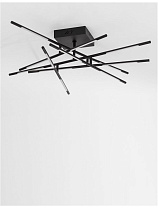 Triac Dimmable Black Metal & Acrylic LED 59 Watt 220-240 Volt 4195Lm 3000K IP20 L: 94.5 W: 94.5 H: 21 cm