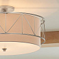 Birkleigh 4 Light Semi Flush Satin Nickel потолочный светильник 52076SN Kichler