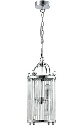 TADEO SP4 D200 CHROME/TRANSPARENTE Crystal Lux Tadeo подвесной светильник с четырьмя секциями из прозрачного стекла и металлическим каркасом