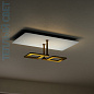 04607OSDHXXBB Elesi luce Like Q PL L LED потолочный светильник с геометрическим дизайном белый; латунь — фото 1