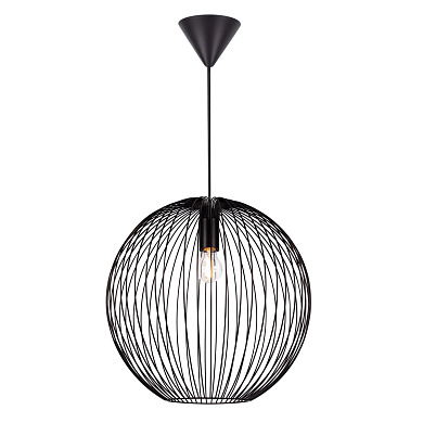 подвесной светильник решётчатой конструкции чёрный