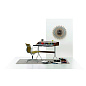 20125602 Sunflower Vitra Часы настенные большие круглые чёрные с узором — фото 2