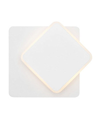 9001704 Nova Luce Austin настенный светильник квадратной формы с мягким рассеивателем белого цвета
