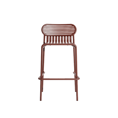 M0745424 WEEK-END Petite Friture Барный стул садовый металлический бордовый H80