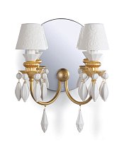Бра Belle de Nuit Lladro, 2 лампы, белое с золотом