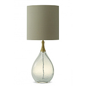 Droplet Lamp Clear with Gold collar Porta Romana