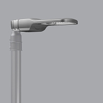 Billboard Pole-mounted system – STM optic – Warm White – Midnight – CRI70 17.6W 2840lm - 3000K - Middle of the night - Colour: Grey (RAL 7010)
