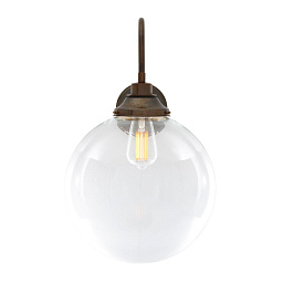 MLBWL133 Mullan Lighting Laguna настенный светильник с крупным прозрачным стеклянным плафоном шарообразной формы