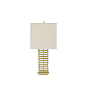 Stack Table Lamp Brass White Shade by Nellcote настольная лампа Sonder Living 1007213