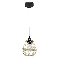 8801502 Nova Luce Isabella подвесной светильник с решетчатым плафоном из металла золотистого оттенка