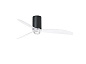 32041-10 MINI TUBE FAN LED Matt black/transparent ceiling FAN LED with DC motor люстра с вентилятором Faro barcelona