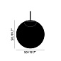 Globe 50cm LED Copper Tom Dixon, подвесной светильник — фото 2