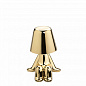 43001SM Qeeboo Golden Brothers Sam портативный настольный светильник с тач-диммером глянцевый золотой — фото 1
